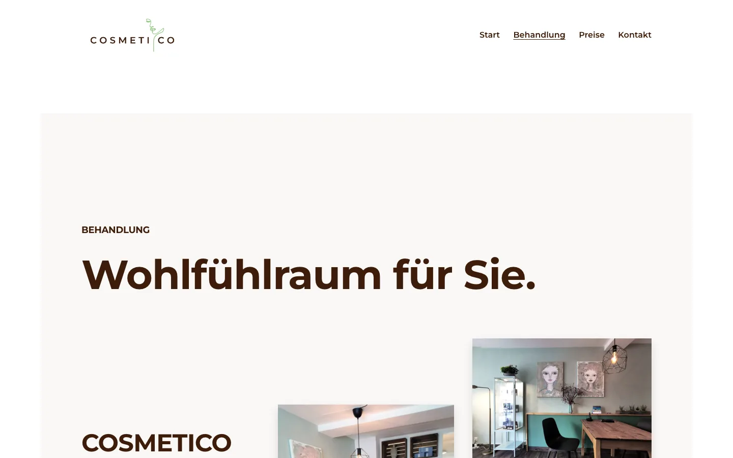 Cosmetico — E-Commerce fürs Kosmetikstudio — Ansicht 2